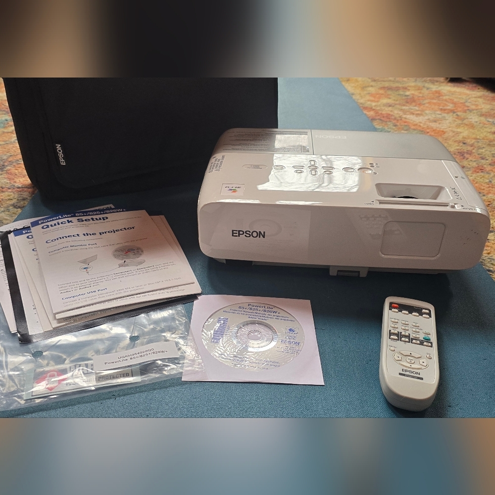 Epson Powerlite 85+ Home Theater Projector Remote And Carry Case Testing Video